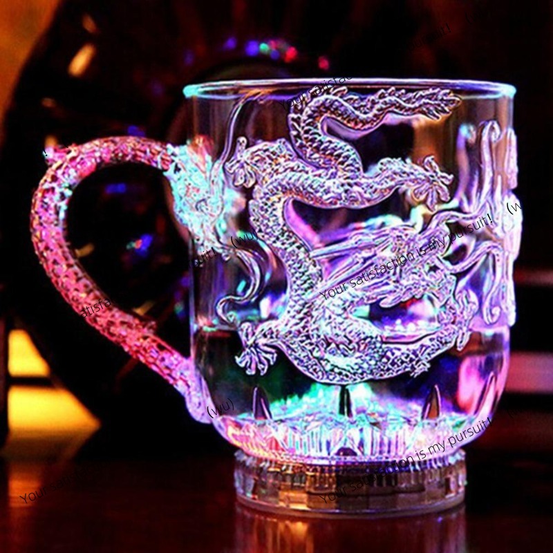 Beer Wine Up - ZOCI-LED Magiczny Kubek Smok Zmieniający Kolory
