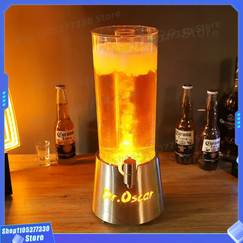 Beer Wine Up - 3-litrowy dozownik do piwa z podświetleniem