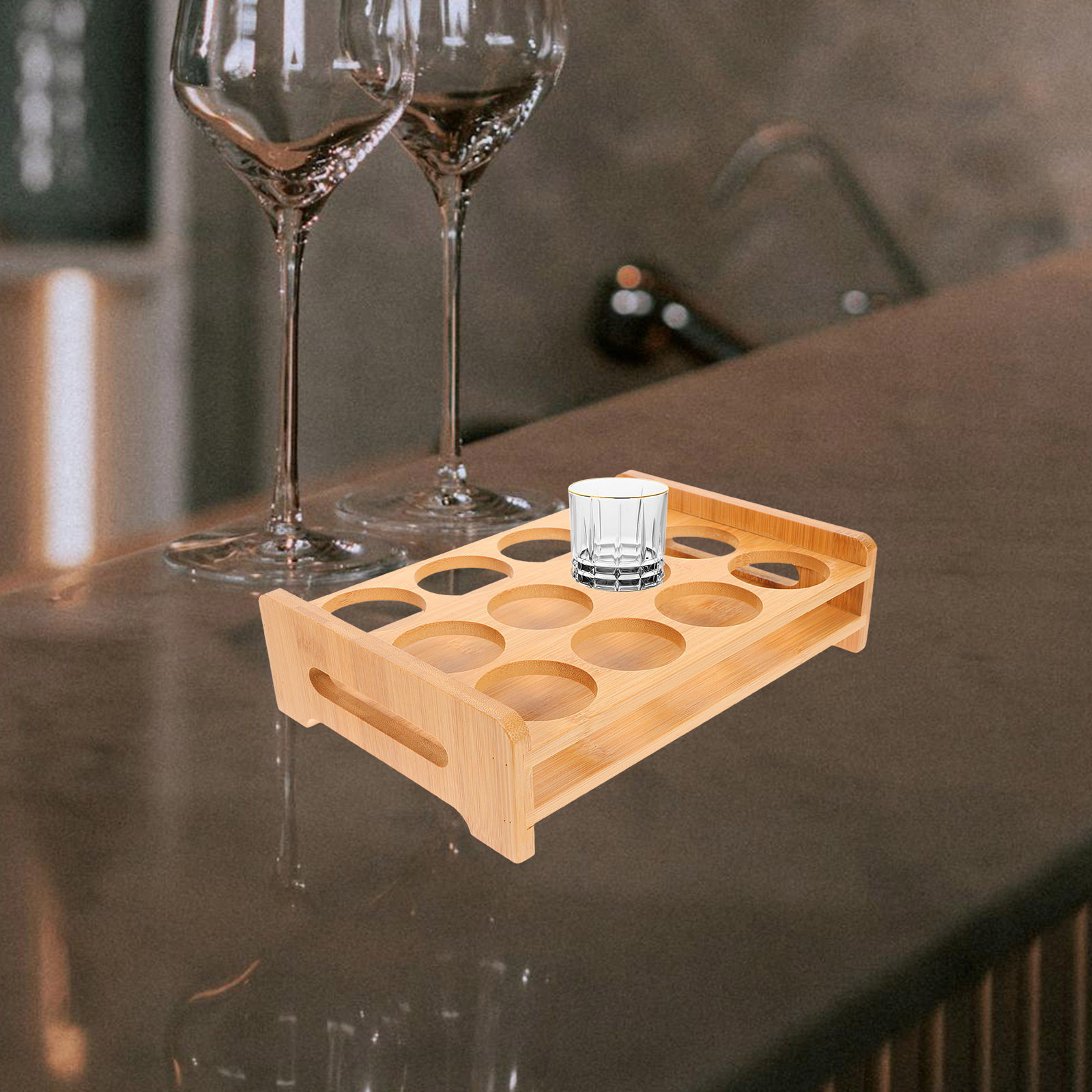 Wine Beer Bar - Stojak na kieliszki do shotów z
