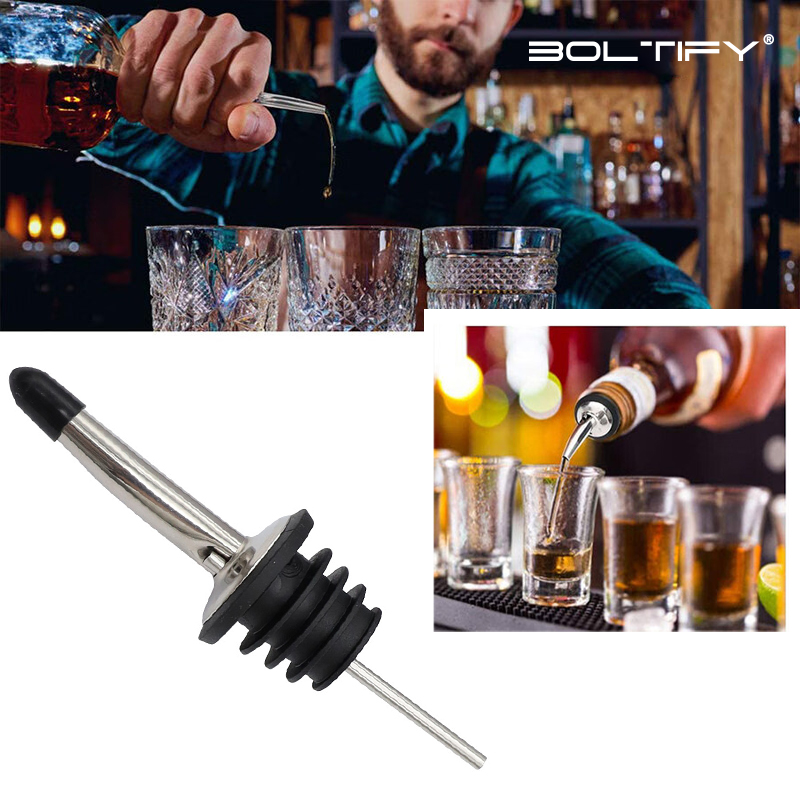 Wine Aerator Pour - BOLTIFY Srebrne Nalewaki do Alkoholu, Nalewaki