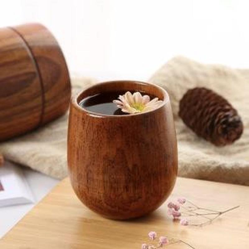 Wine Beer Bar - Nordic Big Belly Cup Drewniany kubek