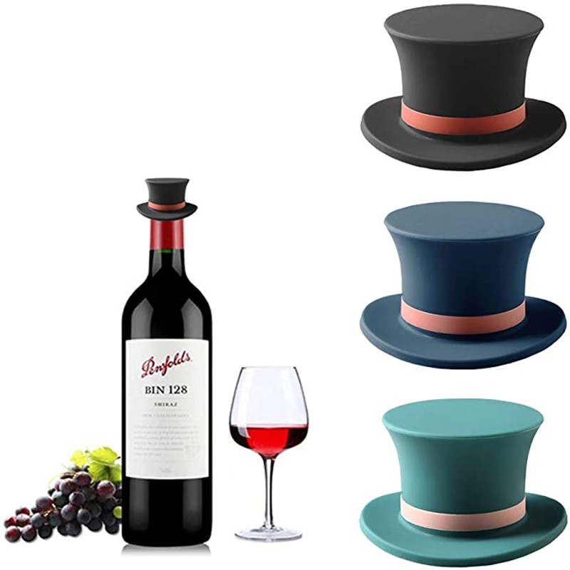 Wine Beer Hat - Kreatywny kształt kapelusza Silikonowe korki do