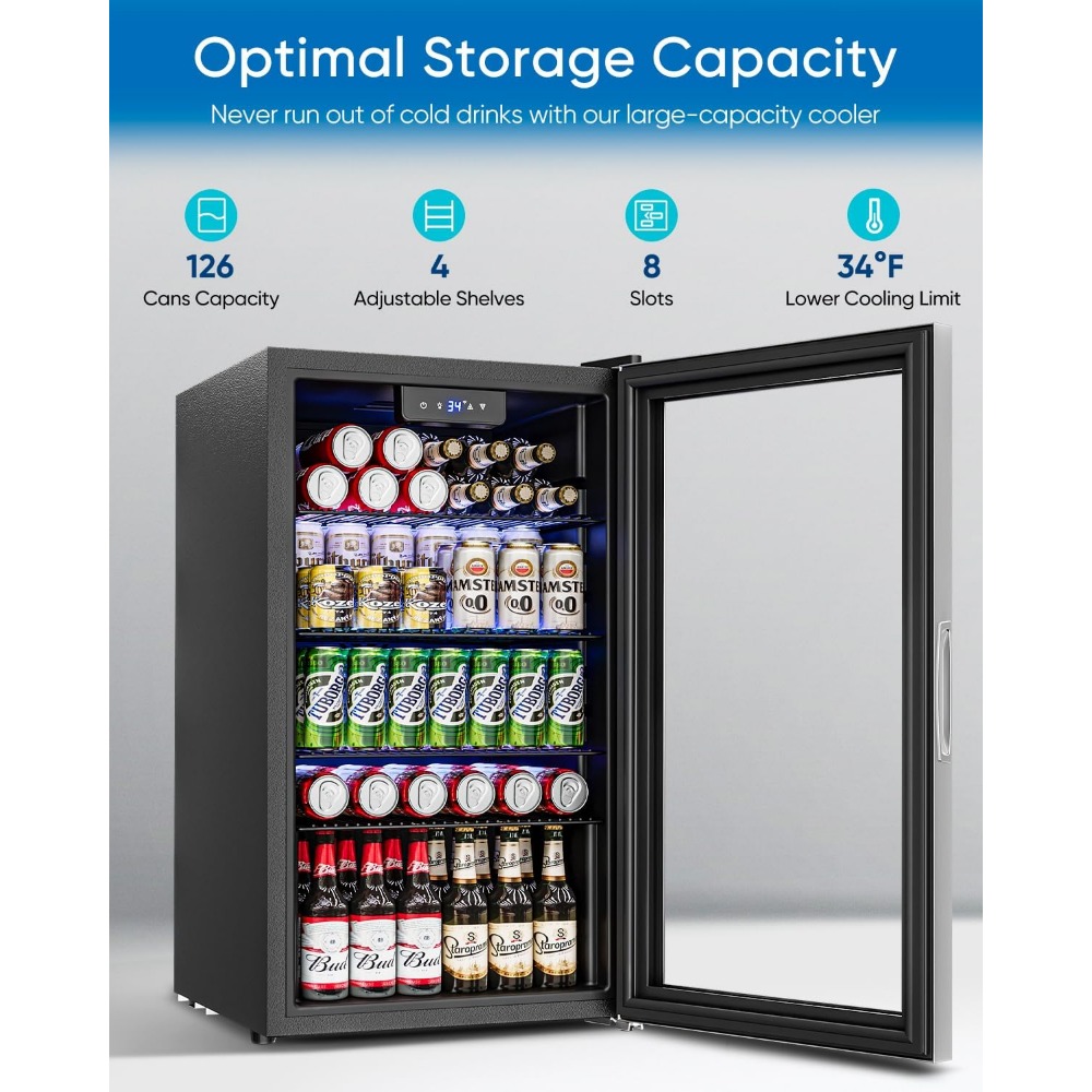 Lodówka na napoje - Mini lodów – Wine Beer Fridge Small recenzja i cena