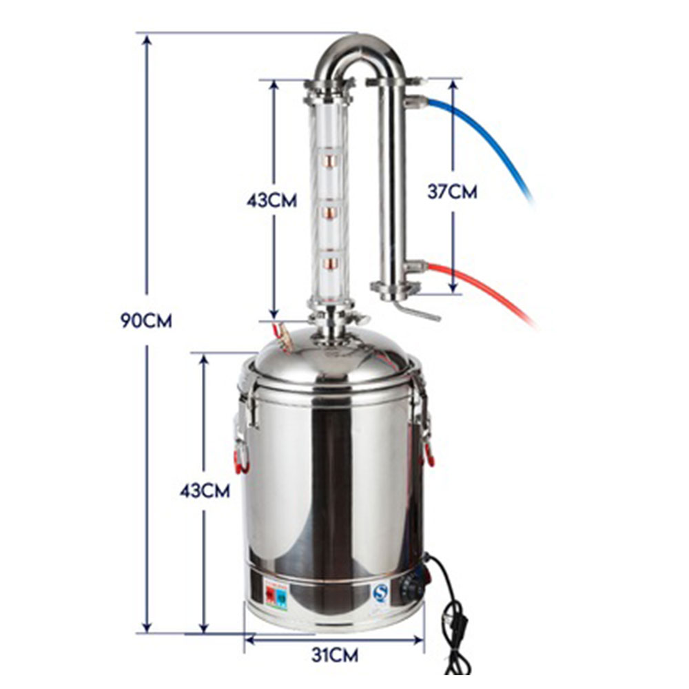 Elektryczny destylator 22L do  – Wine Beer Distillation recenzja i cena