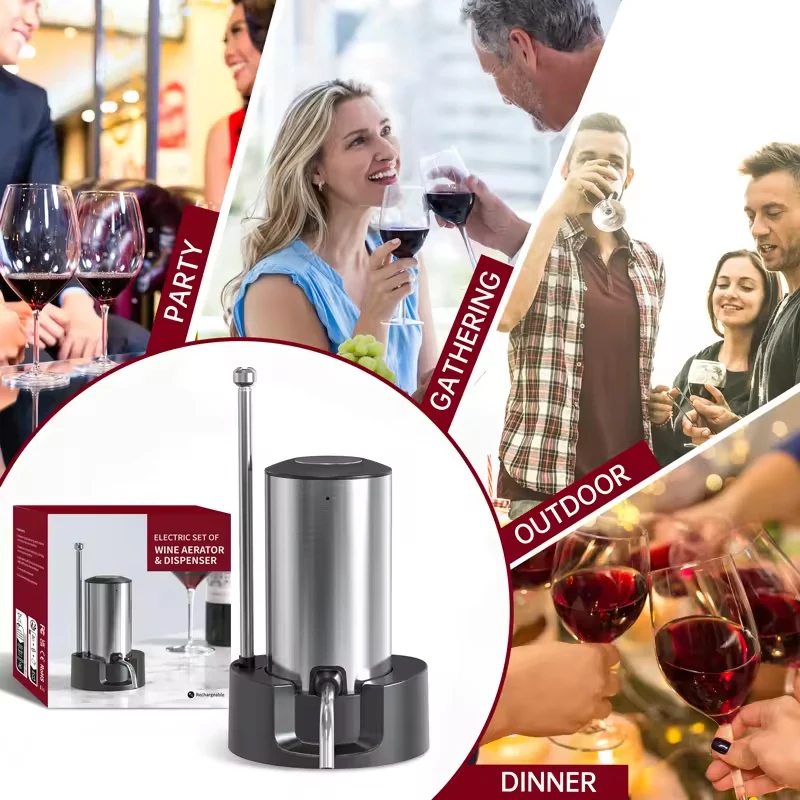 Inteligentny elektryczny aerat – Wine Aerator Pour recenzja i cena