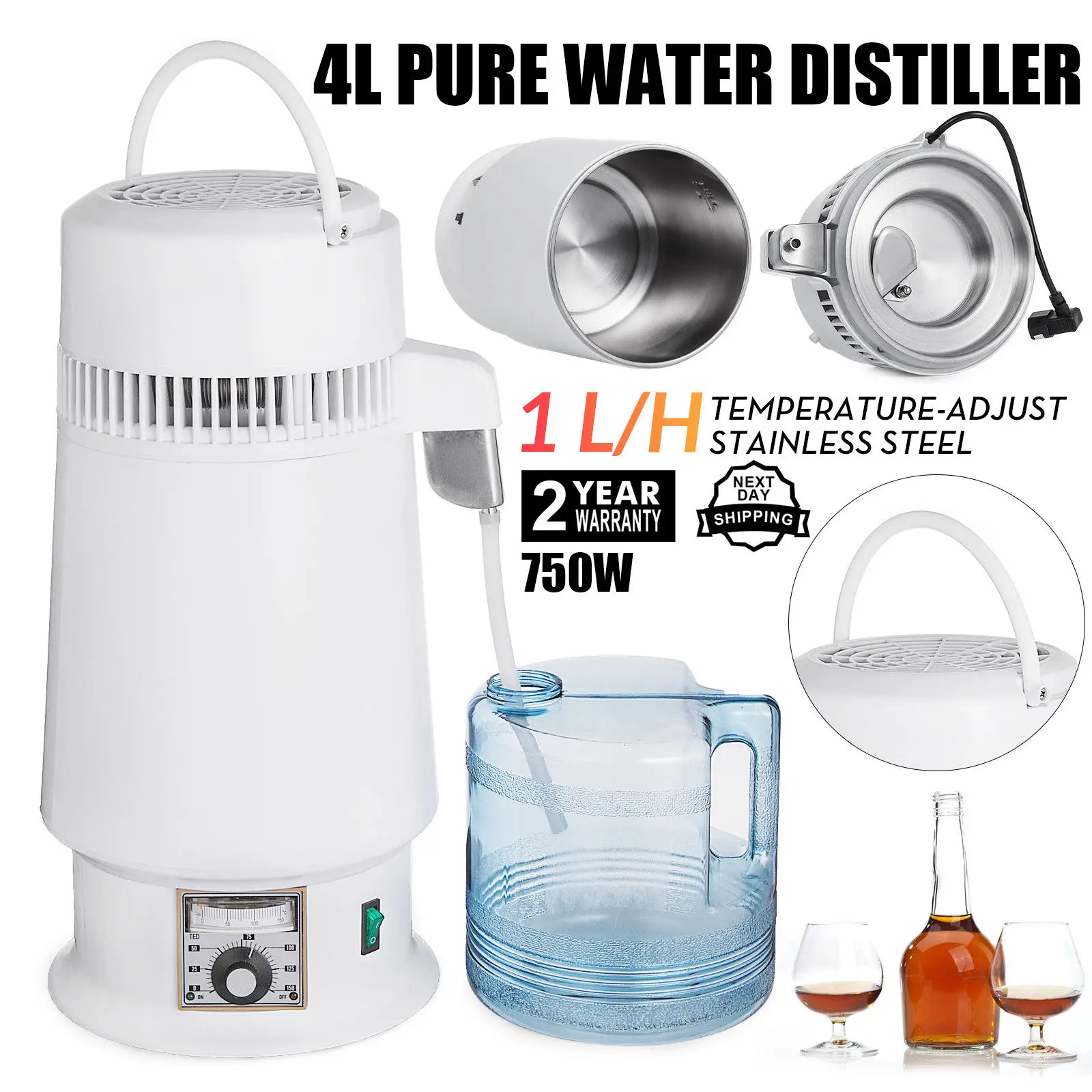 Elektryczny destylator wody, a – Wine Beer Distillation recenzja i cena